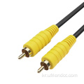 3.5mm RCA 남성 대 남성 AV 오디오 케이블